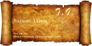 Tuzson Ilona névjegykártya